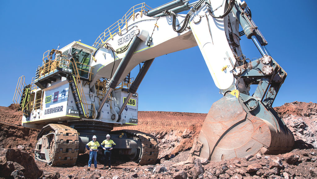 National Plant and Equipment and FMG Fortescue Metals Leibherr 996 Excavator